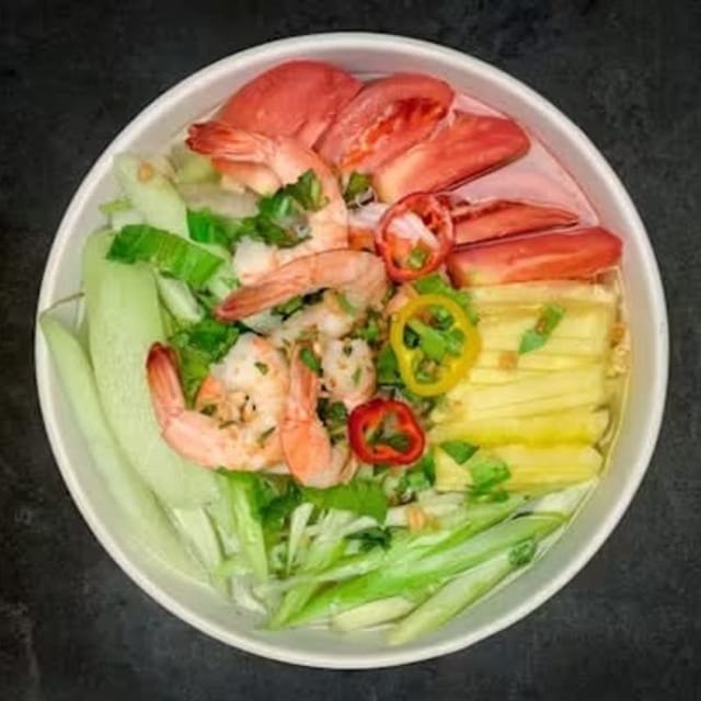 Canh Chua Cá (Tôm) - Open Field in the Sunset Soup.