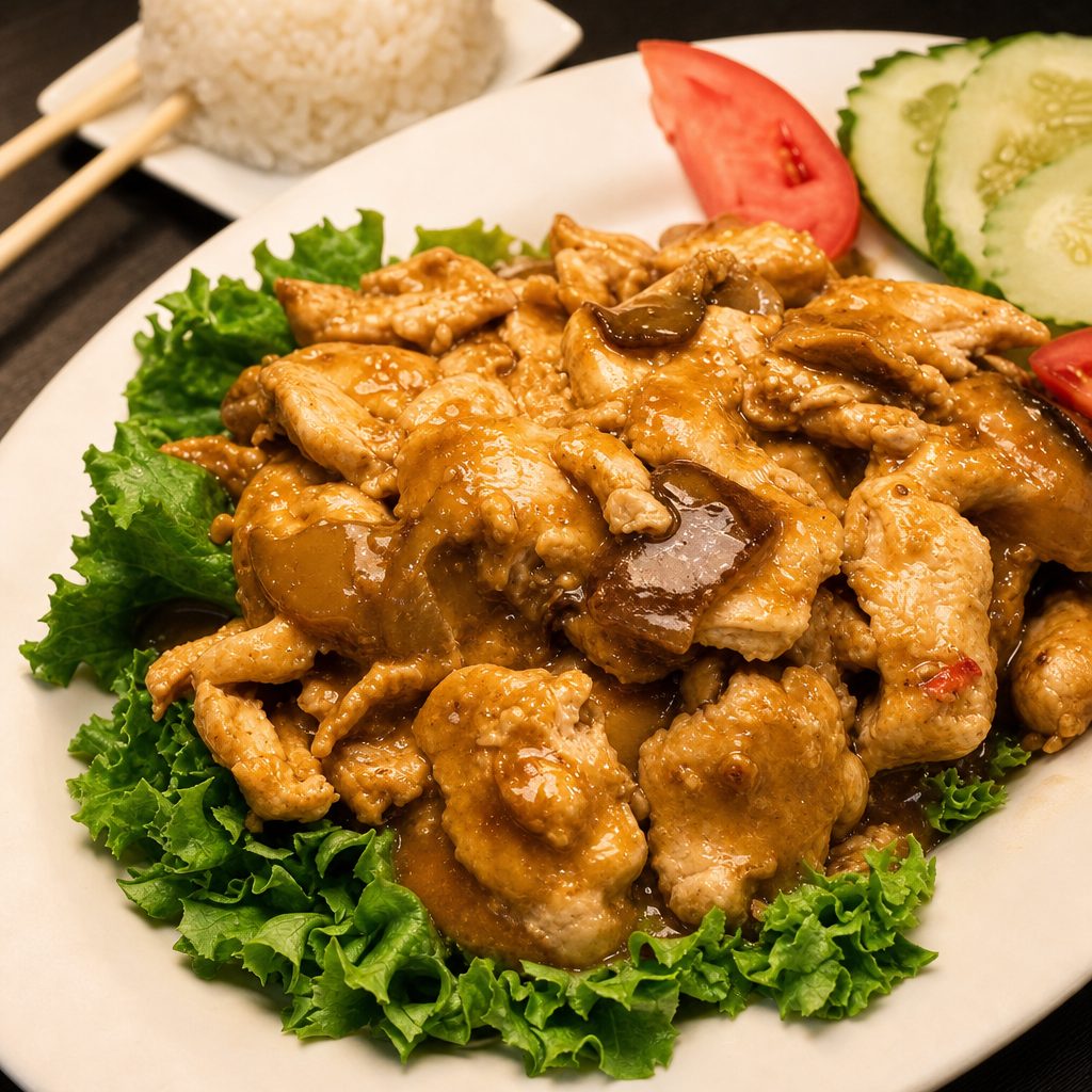 Gà Xào Sả Ớt - Gregarious Lemongrass Chicken.
